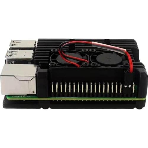 Rapid Heat Dissipation Aluminum Alloy Cooling Shell For Raspberry Pi 4B Practical Durable Cooling Shell