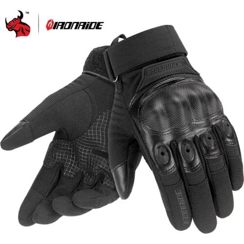 IRONRIDE Motorcycle Gloves Summer Moto Gloves Touch Screen Motocross Gloves Non-slip Guantes Moto PU Leather Pit Bike Guantes