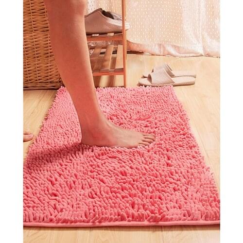 Free Shipping Soft Shaggy Non-slip Microfiber Doormat Bathroom Rugs Bath Mats Shower Rugs