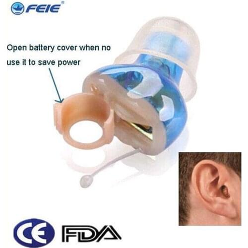 Mini invisible CIC hearing aid with programmable microphone for noise reduction S-10A Wireless Ear Aids Hearing Loss Device