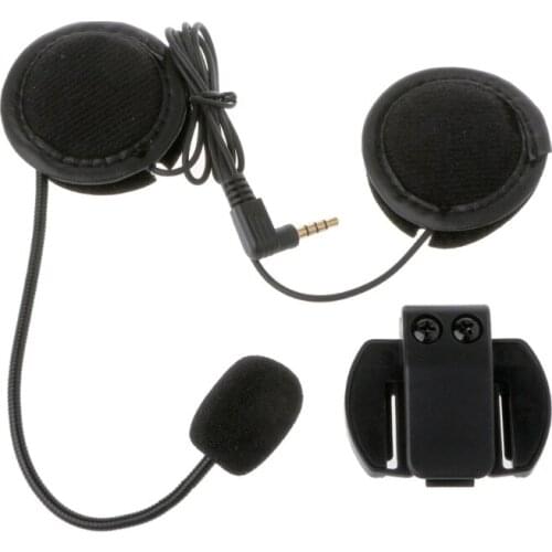 2019 New Motorcycle Earphone Speaker Intercom Accessories 3.5mm Jack Plug &Clip For V4 V6 Auto Accessories
