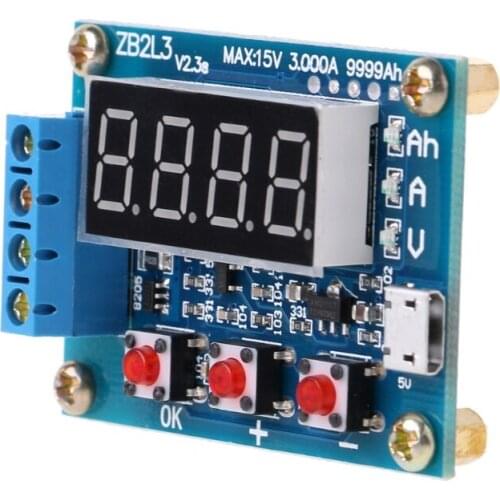 ZB2L3 Li-ion Lithium Lead-acid Battery Capacity Meter Discharge Tester Analyzer New
