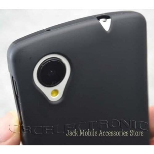 New Black color TPU matte Gel skin case cover for LG Nexus 5