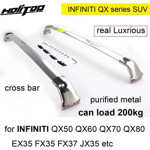 Roof rack cross bar horizontal rail for INFINITI QX FX QX50 QX60 JX35 QX70,Newest design,thicken stainless steel,loading 150KG