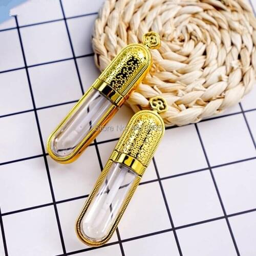 30/50/100pcs 6ml Empty Clear Lip Gloss Tube Lip Balm Lipstick Bottle Container Beauty Tool Sample Refillable Lipgloss Bottle