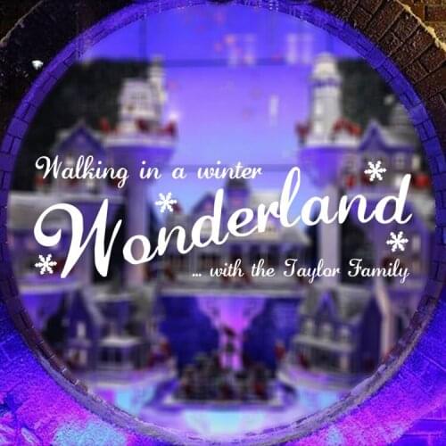 Christmas Wonderland Glass Window Background Wall Stickers PVC Removable Vinyl Wall Stickers Living Room Wall Decal Mural M02