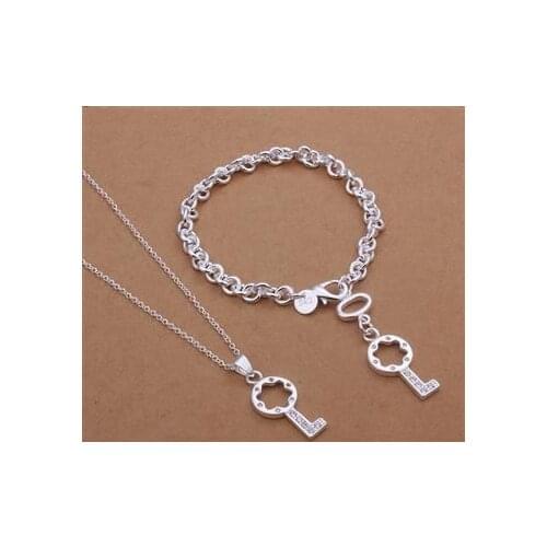 S359 925 jewelry silver plated jewelry set, fashion jewelry set Bracelet Necklace /aqiajhpa ggmaoxta