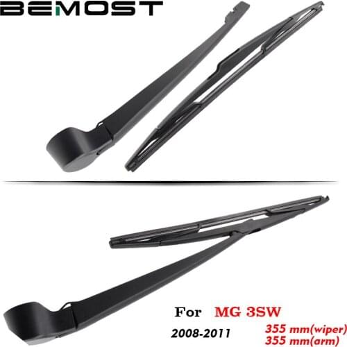 BEMOST Auto Car Rear Windscreen Windshield Wiper Arm Blade Natural Rubber For MG 3SW 355mm Hatchback 2008 2009 2010 2011