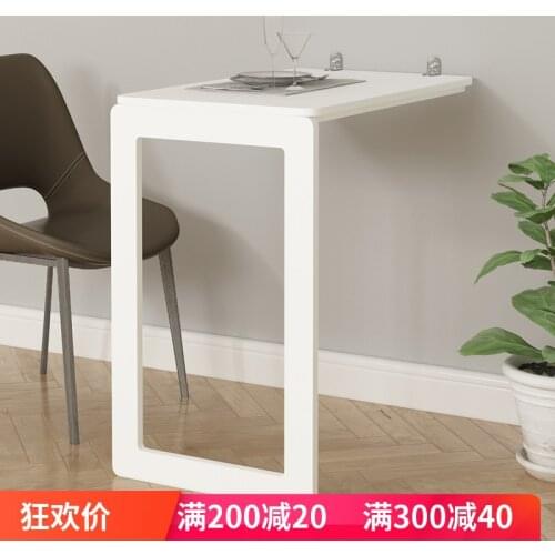 Dining Table Wall-mounted Table Folding Small Desks Rotating Telescopic Invisible Desk dining room Wall Shelf rack