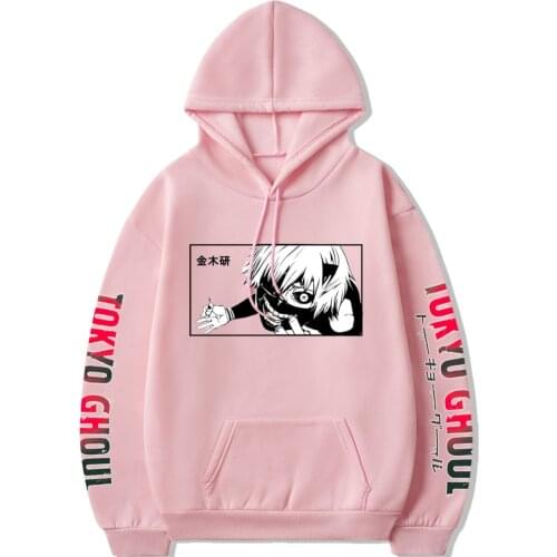 Anime Graphic Hoodies Men Tokyo Ghoul 2021 Spring Clothes for Tees Cartoons Kaneki Ken Print Hight Streetwear Unisex Sweatshirts