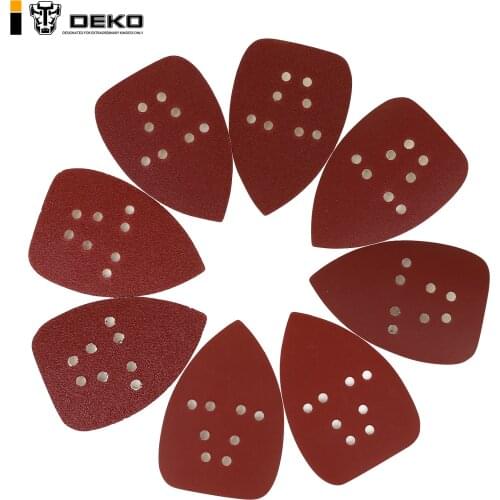 DEKO 20pcs Self-adhesive Sandpaper, Triangle Sander/Mouse Sander,Grit 40-600,Widely used in metal, woodworking,Design for DKMS01