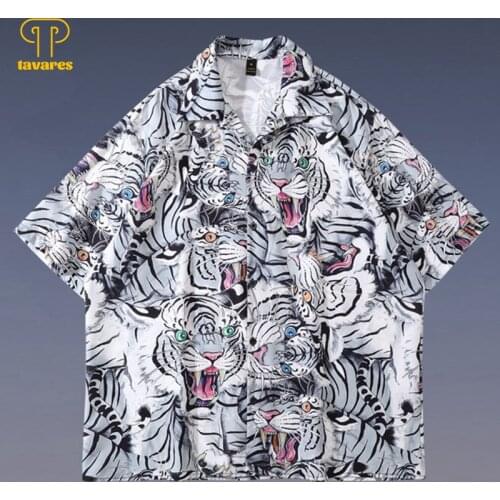 TAVARES Men Dress Shirts Floral Fashion Office Social Business Interview Collared Shirt Long Sleeve Black Casual Work Clothes