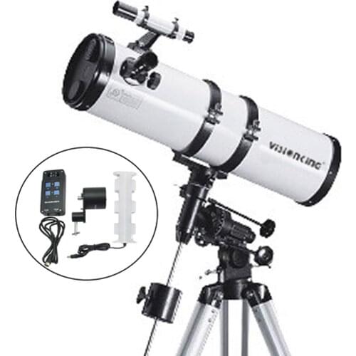 Visionking 5.9 Inch 150-750 Reflector Astronomical Telescope Space Moon Star Observation Newtonian Equatorial Mount Motor Drive