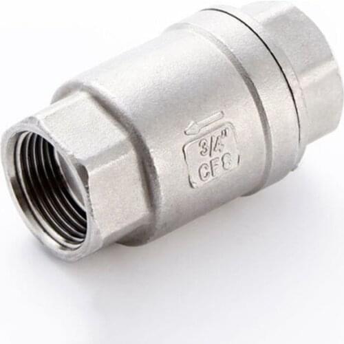 1/2" 3/4" 1" BSP Female Thread 304 Stainless Steel Straight One Way Non Return Check Valve For Water Oil Gas