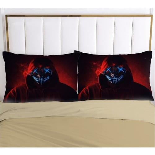 1pc Skull Deadpool Pillow cover Pillow case Bedding Pillowcase Pillowcovers decorative for home 3D HD Print red