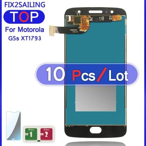 10PCS New Display For Motorola Moto G5S XT1793 XT1794 XT1792 LCD Display Touch Screen Digitizer For Motorola G5S LCD Display
