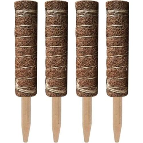 4 Pack Coir Totem Pole Coir Moss Totem Pole for Plant Support Extension Climbing Indoor Plants Creepers 30cm