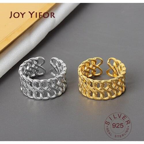 925 Sterling Silver Creative Wedding Rings for Women chain gold color Engagement Jewelry New Fashion Accessories Gift