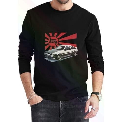 AE86 Corolla Levin Sprinter Trueno JDM Logo T-Shirt 2021 Newest Summer Mens Long Sleeve Popular Tees Shirt Tops Novel Unisex