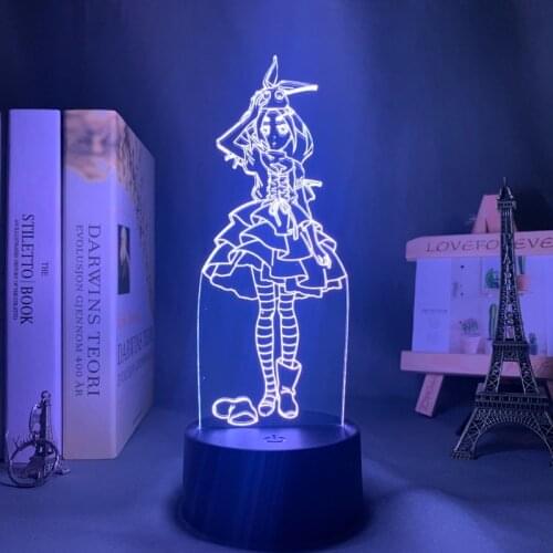 Anime Led Night Light Bakemonogatari Yotsugi Ononoki for Bedroom Decor Gift Colorful Nightlight Manga 3d Lamp Yotsugi Ononoki