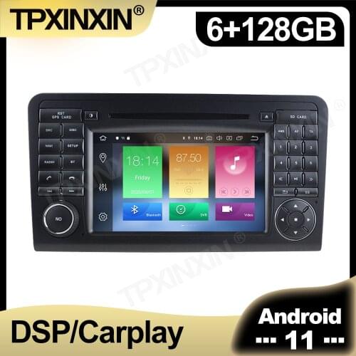 Android 11 Car Radio For Benz ML Class W164 ML300 ML350 2005 - 2012 Multimedia Auto Video DVD Player Navigation Stereo GPS 2 din