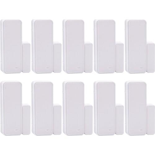 10pcs/lot 433MHz Wireless Door Window Alarm Sensor Detector Smart Home Security System Kit Support G90B Home Security System
