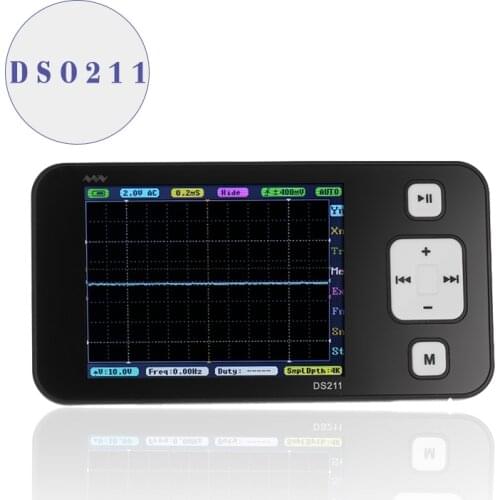 New Version Mini ARM DSO211 Digital Oscilloscope Portable Pocket-sized Nano Handheld Digital Storage Oscilloscope