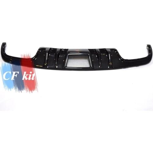 Carbon Fiber Diffuser Rear Bumper Lip Spoiler For Mercedes Benz C Class W204 2008 - 2010 Car Styling