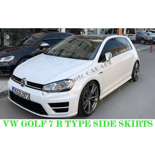 For Vw Volkswagen Golf 7-7.5 R Style Side Skirt 2013-2020 Sill Trim Car Styling Auto Accessory Universal Spoiler Mud Flaps Lip