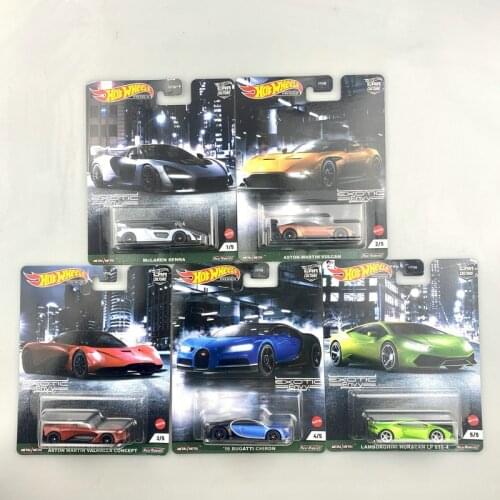 Hot Wheels Cars Premium Car Culture Exotic Envy BUGATTI CHIRON ASTON MARTIN 1:64 Collectibles Diecast Model Toy Vehicles FPY86