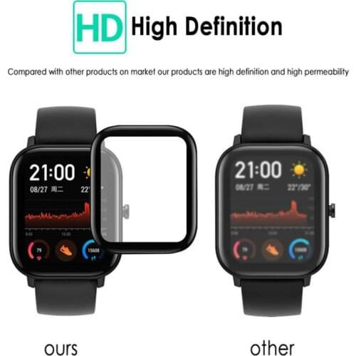 Soft TPU Clear Protective Film For Amazfit GTS 1/2/2e GTS2e GTS2 Mini Watch Screen Protector Cover Smartwatch Protection