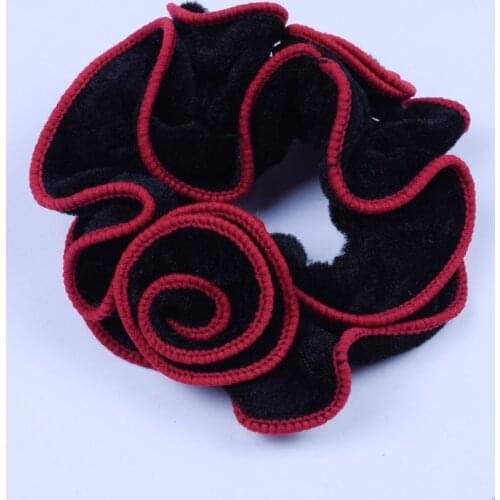 New Luxury Soft Feel pleuche Hair Scrunchie Ponytail Donut Grip Loop Holder Stretchy Hair band for women