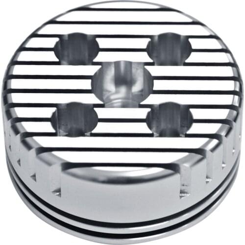 New 1Pcs Silver Racing CNC Cycle Cylinder Head Replace High Quality Fit For 66cc 80cc Gas Motorized Bicycle Round#292692