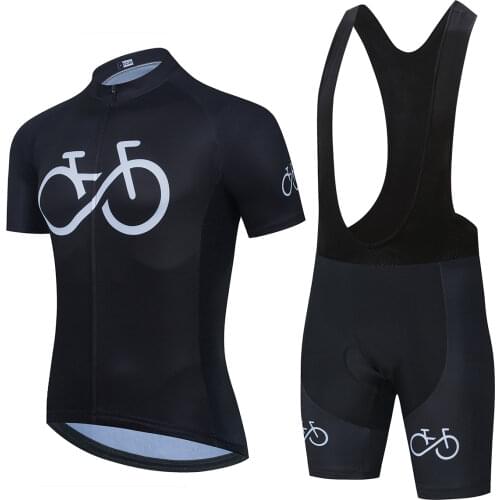New Cycling Jersey Set Breathable Team Bicycle Jersey Men Cycling Clothing Bib Shorts Triathlon Suit Bike Wear Jersey