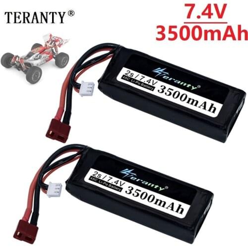 Original Wltoys 144001 2s 7.4 V 3500mAh Lipo battery upgraded rechargable for Wltoys 1/14 144001 RC car boat Lipo battery 1-5PCS