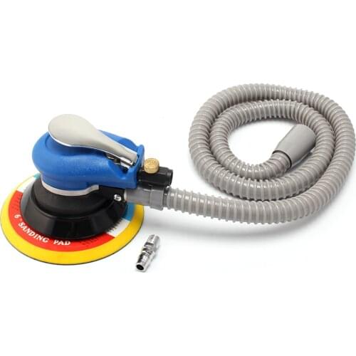 6" 150mm Air Sander Vacuum Pneumatic Random Orbital Air Powered Dust Collection Sander