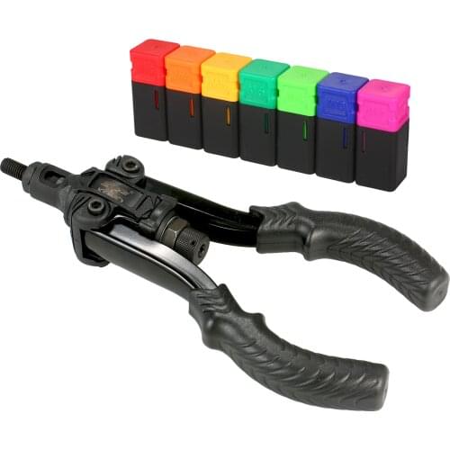 Professional Rivet Nut Tool 11in Manual Riveter Threaded Nut Riveting Kit with 7Pcs Metric Mandrels M3 M4 M5 M6 M8 M10 M12