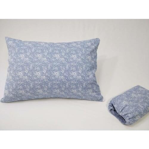 Blue Fitted Sheets and Pillow Case Size/Size Cotton-Polyester