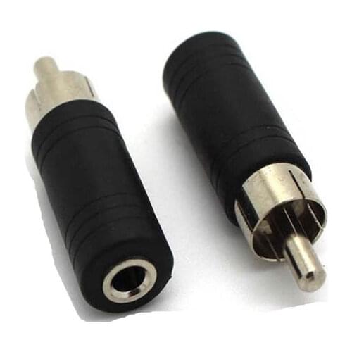 RCA Phono Plug To 3.5mm Mono Female Jack To RCA Male Plug Audio Connector