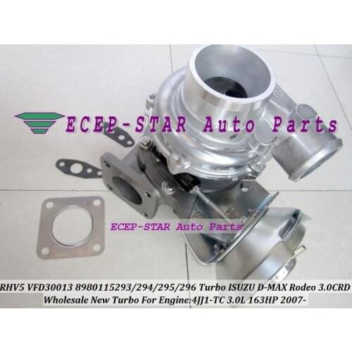 RHV5 VFD30013 8980115293 8980115294 8980115295 VFD30013 8980115296 Turbo For ISUZU D-MAX Rodeo 3.0L CRD 2007- 4JJ1-TC 163HP