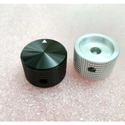 1pcs 25*15 Aluminum Alloy Knob With Screw Fixing Universal Knob 6mm Rachis / Circular Shaft / Semiaxis Aluminum Amplifier Knob