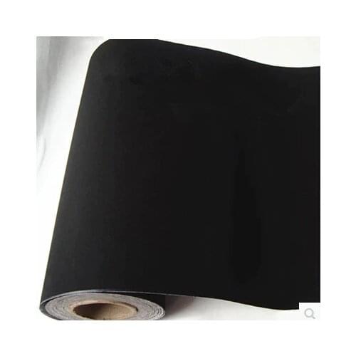 Black flannelet wallpaper self adhesive paper furniture stickers drawer counter for furniture sticker paper back vinyl wallpaper