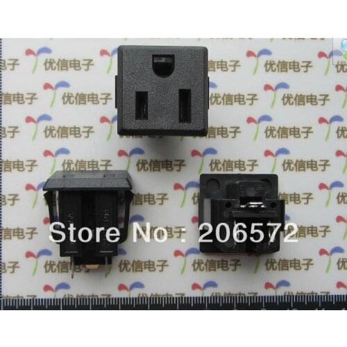 SS-6B 15A/125V 3p American AC power socket connectors