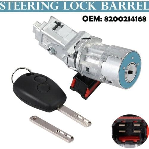 Ignition Lock Barrel Starter Switch With Key Car Parts For Renault 8200214168 7701208408 806010030R N0502064 N0502060 N0502057
