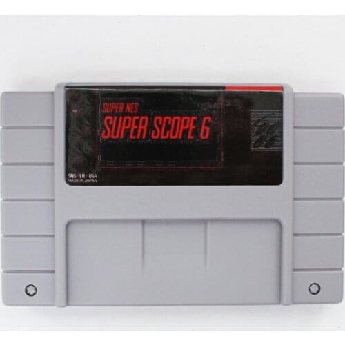 Super Scope 6 16 bit Big Gray Game Card For NTSC Game Player Drop Shipping