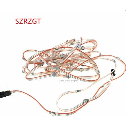 50-100PCS WS2812B LED Module String Panel Pre-soldered on Heatsink with 10CM Wire 5V WS2812 Built-in SMD5050 RGB Idividually