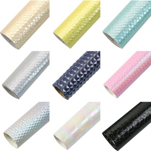 Bump Texture Faux Leather Sheets Weave Synthetic Leather Fabric For Bows Bags Wallet Earring Scrapbook DIY,1Yc20318
