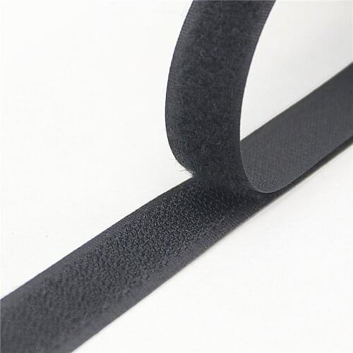 1pair 15mm-50mm Black White Fastener Tape Velcros Hook and Loop Tape Cable Ties Sewing Accessories 1meter/lot