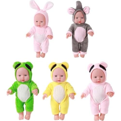 30cm Newborn Animal Shape Doll Baby Simulation Soft Vinyl Dolls Children Kindergarten Lifelike Toys for Children Girls Gift