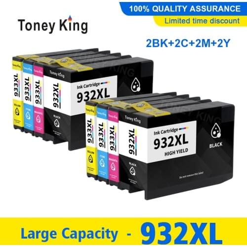 932XL 933XL Ink Cartridges Replacement for HP932 For HP933 For HP 932 933 Cartridge for Officejet 6100 6600 6700 7110 7612 7612